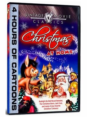 Christmas At Home DVD NEW Vintage Movie Classics Rudolph Jack Frost 4 Cartoons